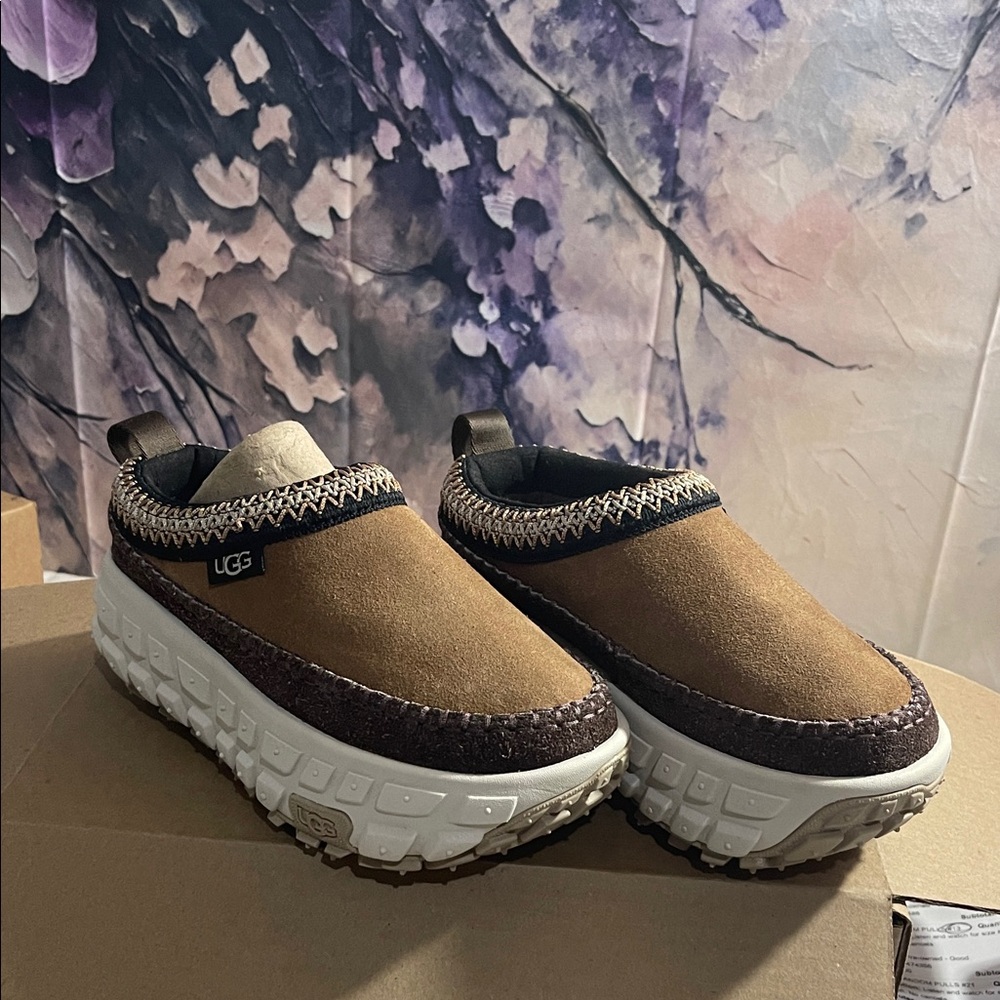 UGG Venture Daze Women's Tan and Cream Mules - Picture 6 of 11